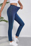 High Waist Skinny Jeans with Pockets - Trendsi - Flyclothing LLC