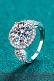 5 Carat Moissanite 925 Sterling Silver Ring - Trendsi - Flyclothing LLC