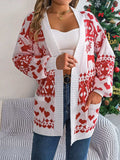 Pocketed Open Front Long Sleeve Cardigan - Trendsi - Flyclothing LLC
