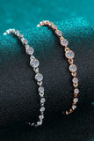 925 Sterling Silver Inlaid Moissanite Bracelet - Trendsi - Flyclothing LLC