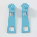 Colorful Zipper Drop Earrings - Trendsi - Flyclothing LLC