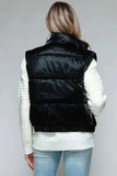 Snobbish Fine Fur Lining Quilted Vest - Trendsi - Flyclothing LLC