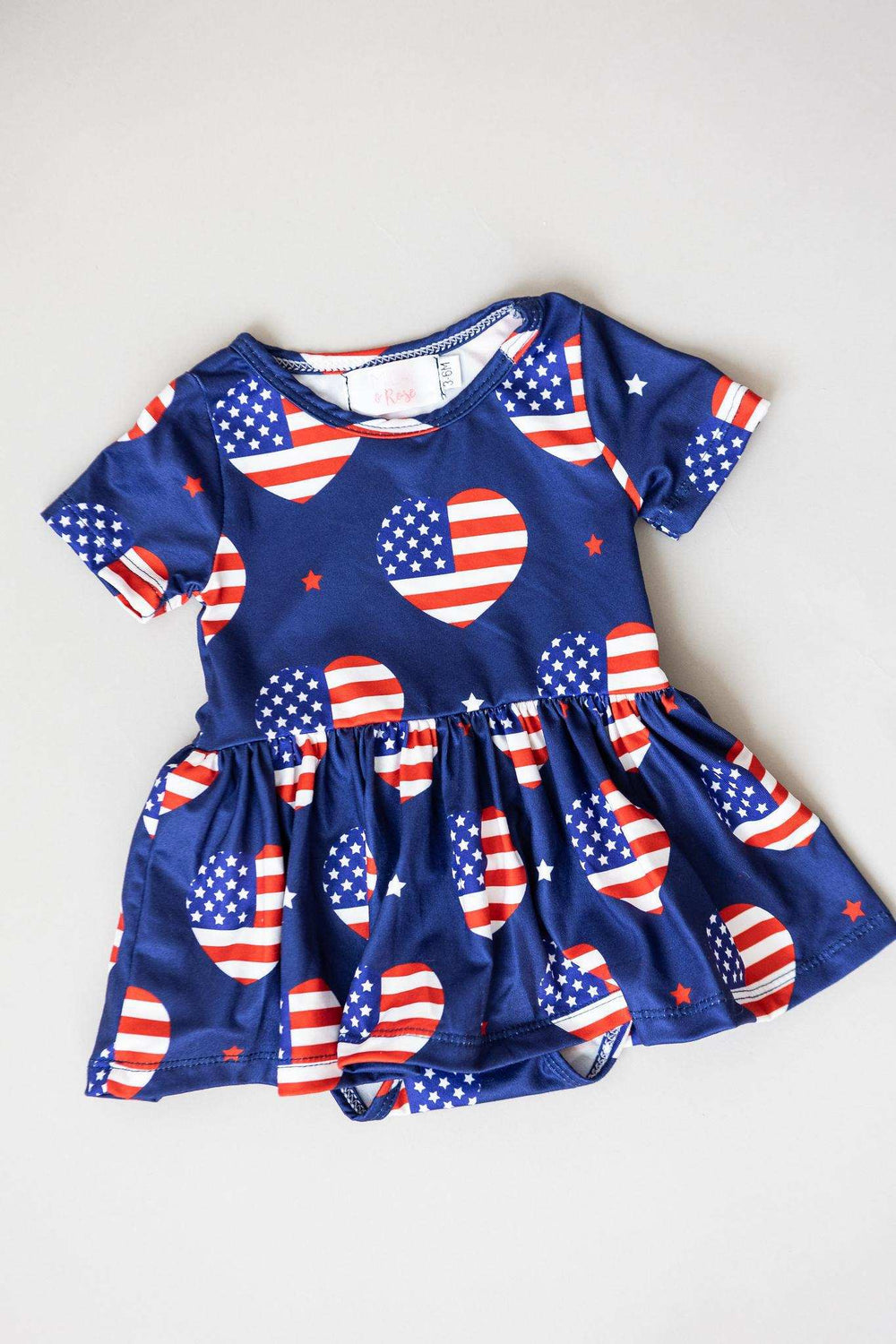 I Heart the USA S/S Twirl Bodysuit - Mila & Rose ® - Flyclothing LLC