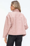 How Dare U Drawstring Hem PU Leather Zip Up Jacket - Trendsi - Flyclothing LLC