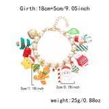 Christmas Charm Pearl Bracelet - Trendsi - Flyclothing LLC