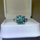 5 Carat Moissanite Zircon 925 Sterling Silver Ring - Trendsi - Flyclothing LLC