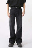 Casual Mid-Rise Elasticated Waistband Jeans - Trendsi - Flyclothing LLC