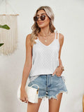 Florira Cutout Eyelet Tank - Trendsi - Flyclothing LLC