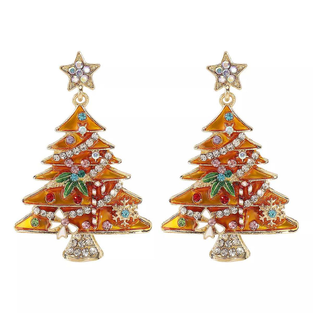 Christmas Tree Dangle Earrings - Trendsi - Flyclothing LLC