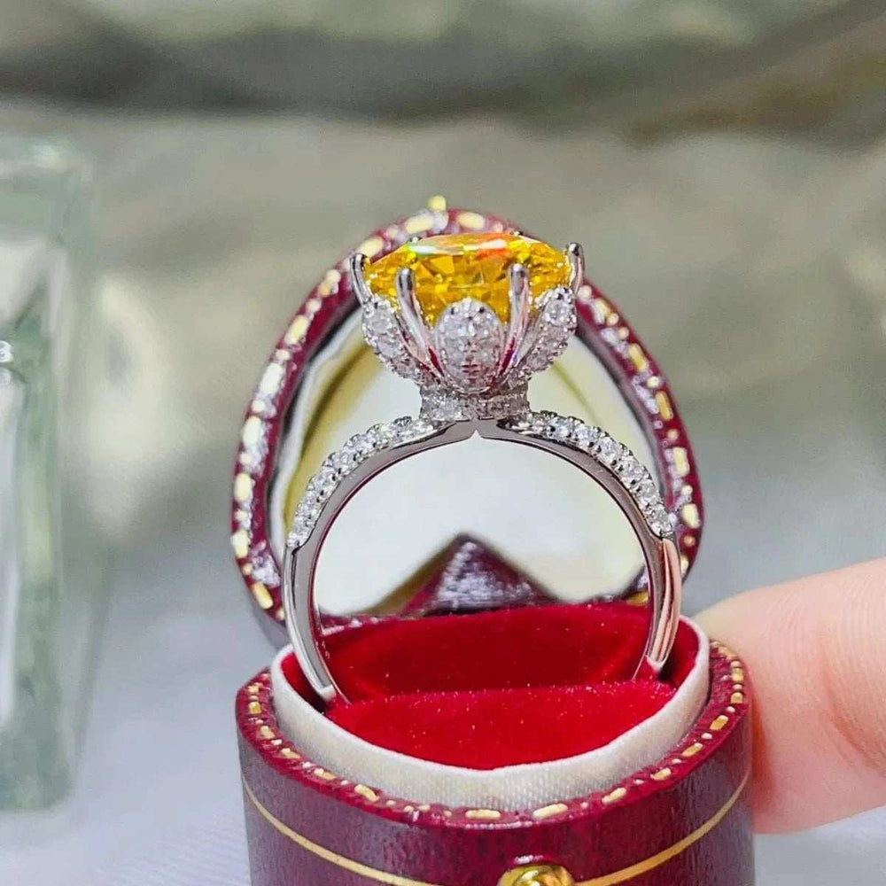 5 Carat Moissanite 925 Sterling Silver Ring - Trendsi - Flyclothing LLC