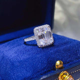 5 Carat Moissanite 925 Sterling Silver Ring - Trendsi - Flyclothing LLC