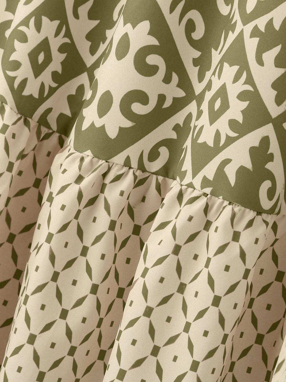 Geometric Elastic Waist Maxi Skirt - Trendsi - Flyclothing LLC