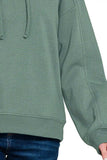 Zenana Drawstring Relaxed Fit Fleece Hoodie - Trendsi - Flyclothing LLC