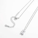 925 Sterling Silver Zircon Pendant Necklace - Trendsi - Flyclothing LLC