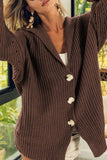 Button Down Collared Neck Cardigan - Trendsi - Flyclothing LLC