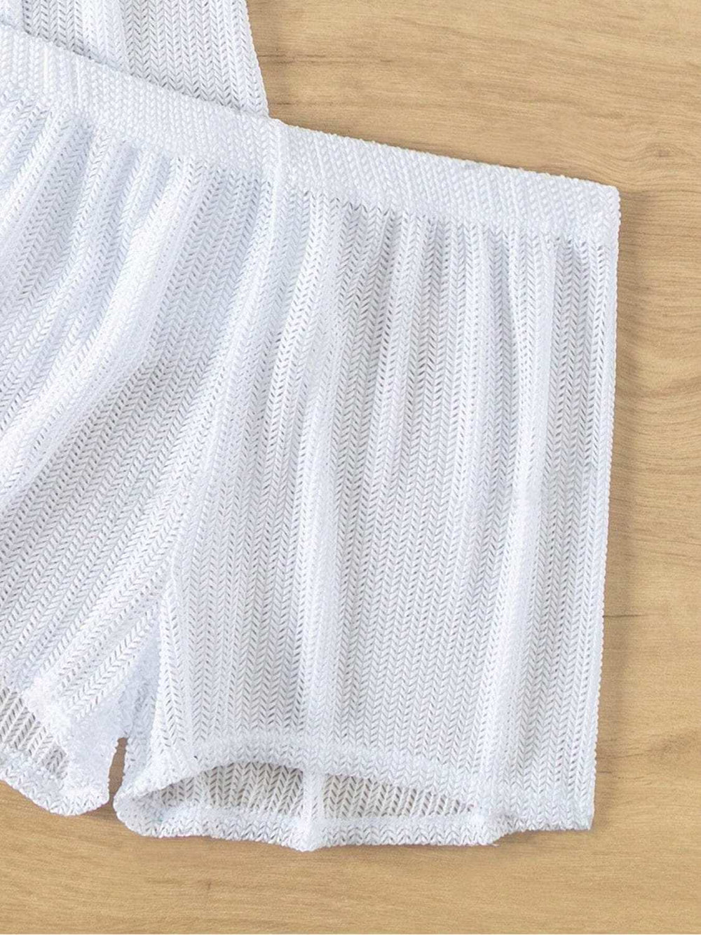 Open Front Half Sleeve Top and Shorts Cover Up Set - Trendsi - Flyclothing LLC