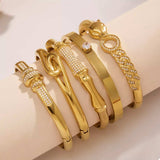 18K Gold-Plated Zircon Bracelet - Trendsi - Flyclothing LLC