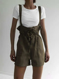 Drawstring Wide Strap Overalls with Pockets - Trendsi - Flyclothing LLC
