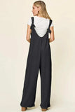 Double Take Full Size Texture Sleeveless Wide Leg Jumpsuit - Trendsi - Flyclothing LLC