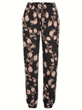 Drawstring Flower Pants with Pockets - Trendsi - Flyclothing LLC