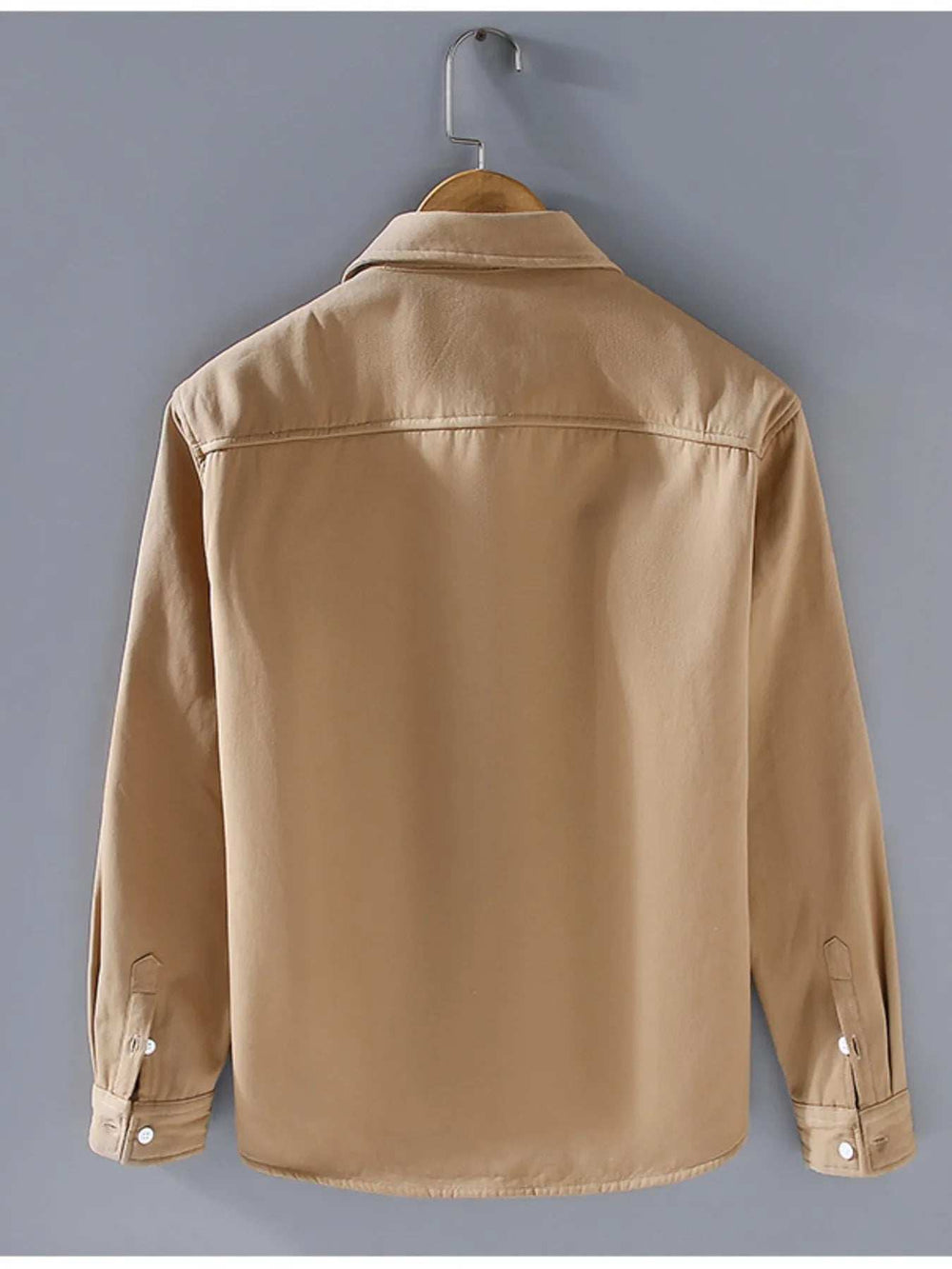 Men's Plus Size Button Up Long Sleeve Shirt - Trendsi - Flyclothing LLC