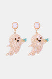 Ghost Shape Synthetic Pearl Dangle Earrings - Trendsi - Flyclothing LLC
