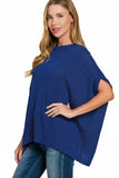 Zenana Drop Shoulder Short Sleeve Knit Top - Trendsi - Flyclothing LLC