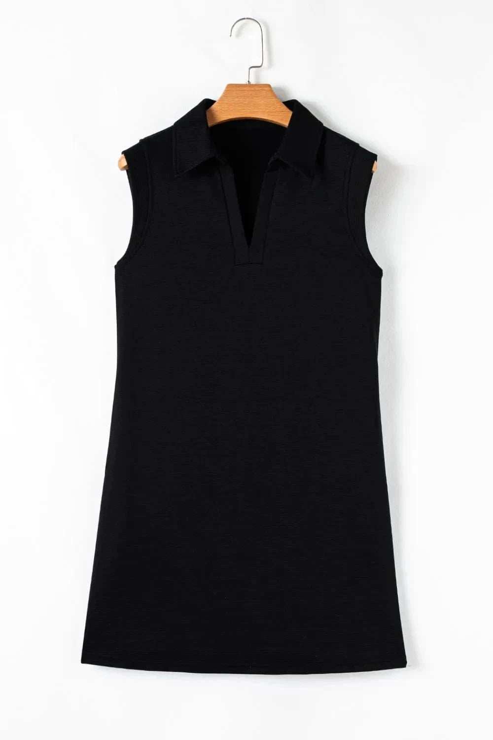 Notched Sleeveless Mini Dress - Trendsi - Flyclothing LLC