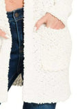 Zenana Long Sleeve Popcorn Sweater Cardigan with Pockets - Trendsi - Flyclothing LLC