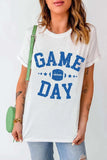 GAME DAY Round Neck Short Sleeve T-Shirt - Trendsi - Flyclothing LLC