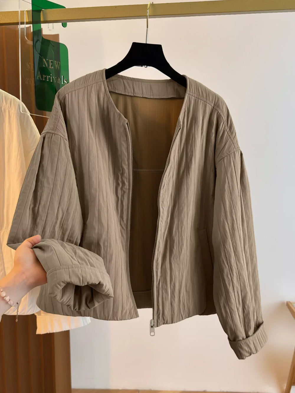 Zip Up Lightweight Jacket - Trendsi - Flyclothing LLC