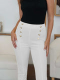 High Waist Skinny Pants - Trendsi - Flyclothing LLC