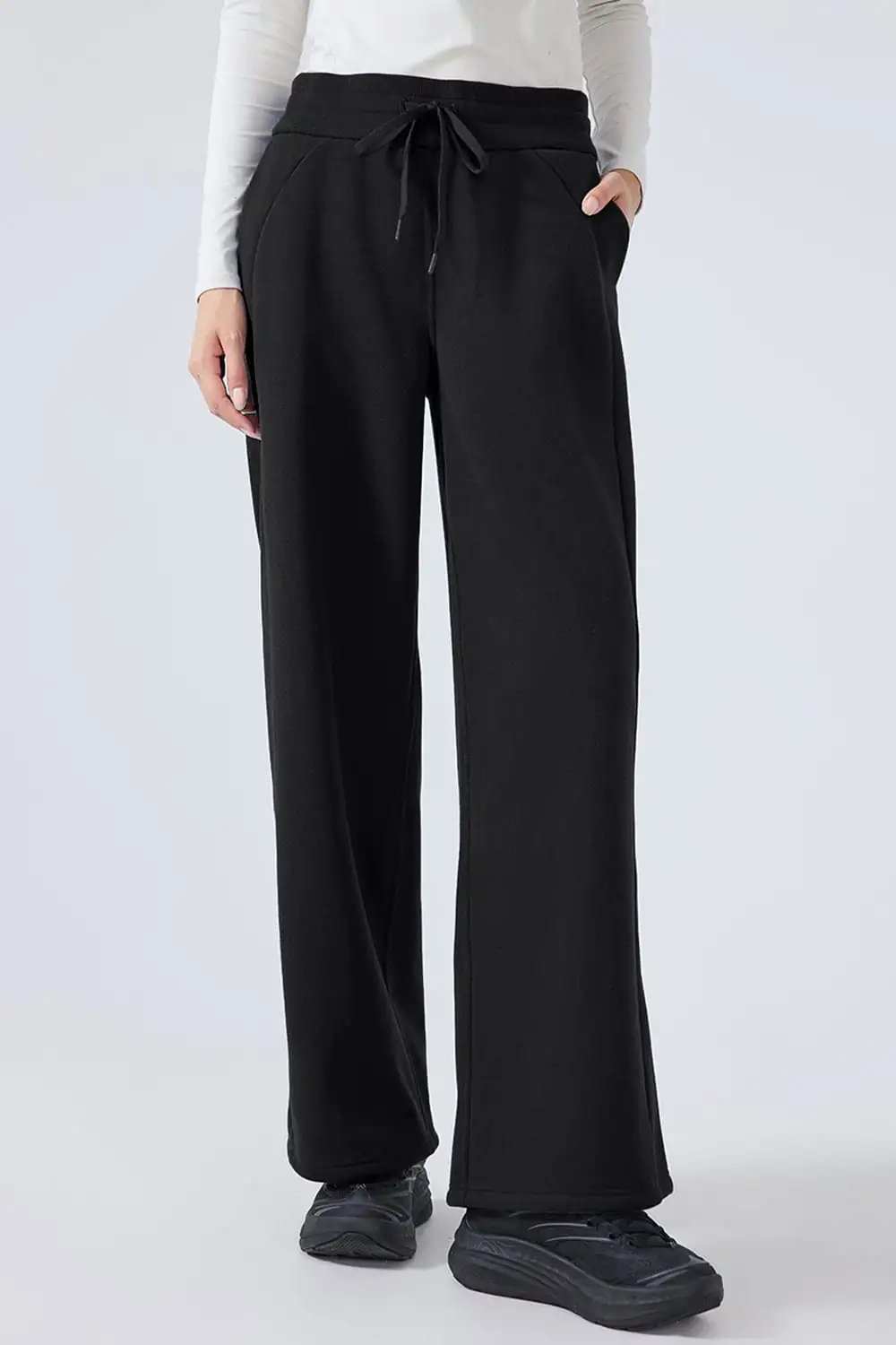 Millennia Drawstring Wide Leg Pants - Trendsi - Flyclothing LLC