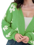 Floral Open Front Cardigan - Trendsi - Flyclothing LLC