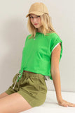 HYFVE Drawstring Hem Crop Top - Trendsi - Flyclothing LLC