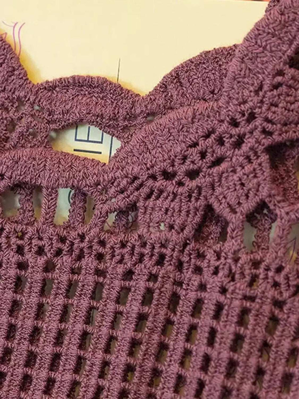 Openwork Scoop Neck Tank - Trendsi - Flyclothing LLC