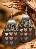 Printed PU Leather Dangle Earrings - Trendsi - Flyclothing LLC