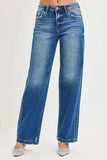 RISEN Full Size Slouchy Baggy Jeans Pocket Side Seam Detail Plus Size - Trendsi - Flyclothing LLC