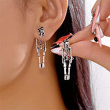 Halloween Skeleton Drop Earrings - Trendsi - Flyclothing LLC