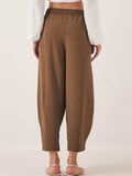Full Size Drawstring Cropped Jogger Pants Plus Size - Trendsi - Flyclothing LLC