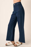 Mittoshop High Waist Wide Leg Jeans - Trendsi - Flyclothing LLC