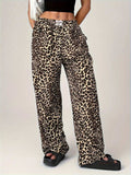Leopard Wide Leg Pants with Pockets - Trendsi - Flyclothing LLC