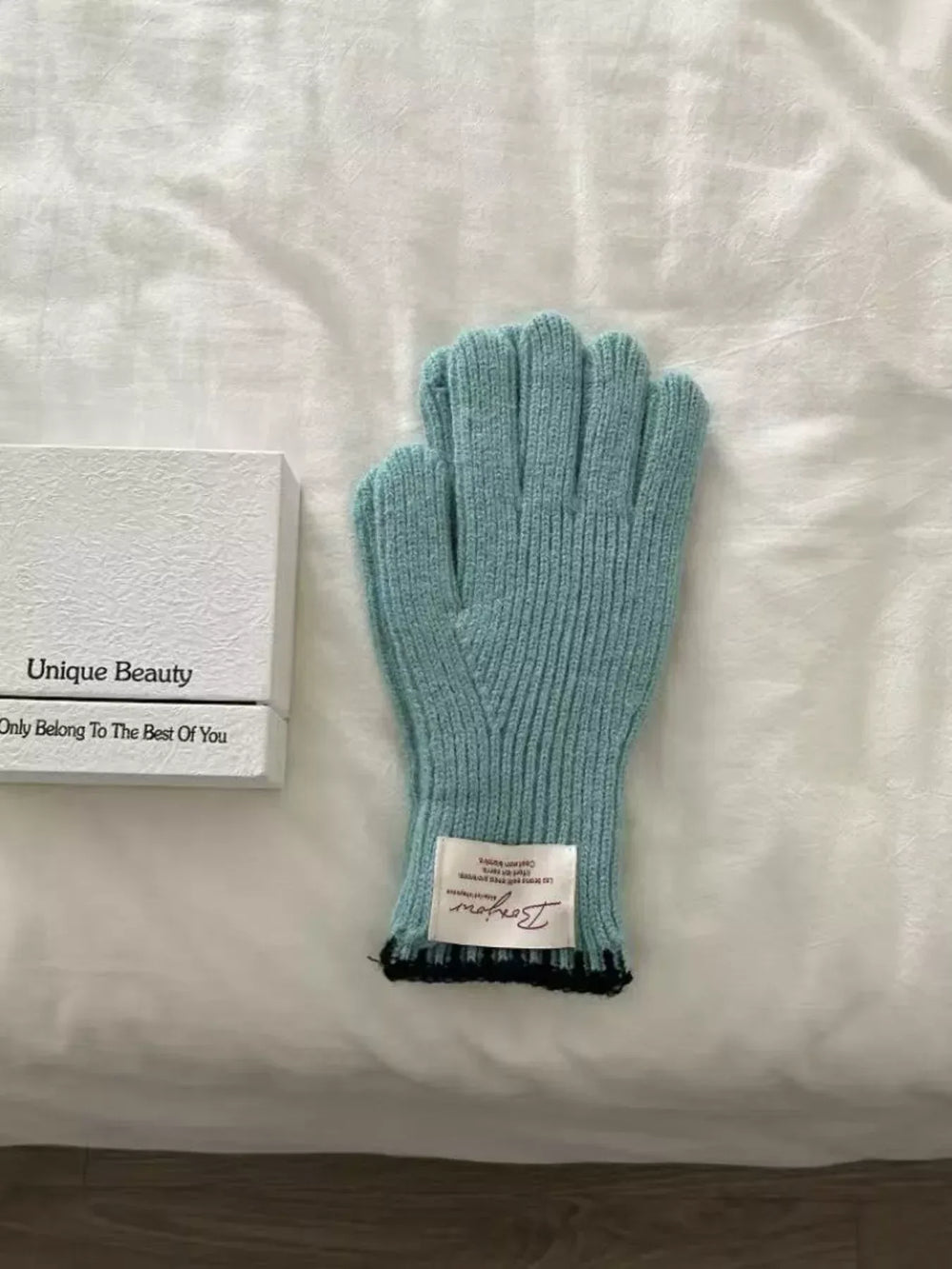 Ribbed Knit Gloves - Trendsi - Flyclothing LLC