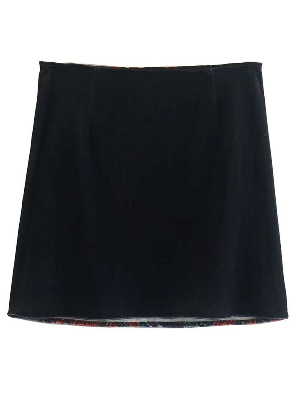 Printed Zip Mini Skirt - Trendsi - Flyclothing LLC