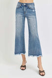 Risen High Rise Cropped Flare Jeans - Trendsi - Flyclothing LLC