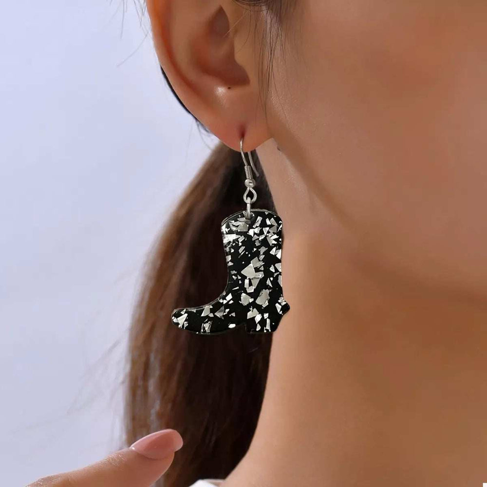 Cowboy Boot Dangle Earrings - Trendsi - Flyclothing LLC