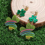 Lucky Clover Dangle Earrings - Trendsi - Flyclothing LLC