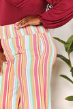 Double Take Striped Smocked Waist Pants with Pockets - Trendsi - Flyclothing LLC
