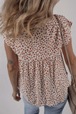 Printed Floral Embroidery Tie Neck Blouse - Trendsi - Flyclothing LLC