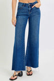 RISEN Tummy Control High Rise Wide Leg Jeans - Trendsi - Flyclothing LLC